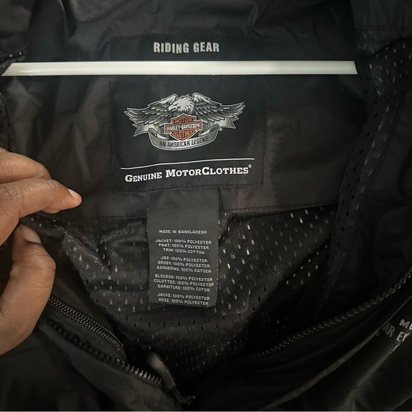 HARLEY DAVIDSON Motorcycle Riding Gear Track Jacket and Pants XL Full Zip - Picture 13 of 16